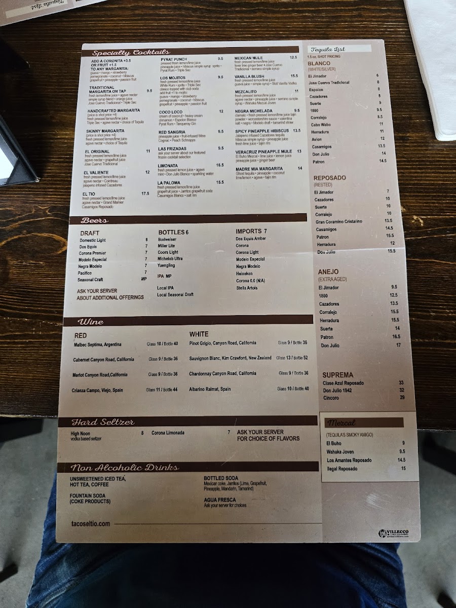 Tacos El Tio Menu - Image 3