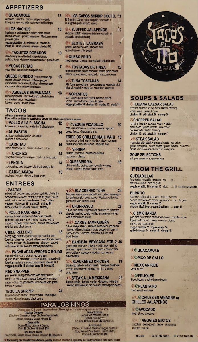 Tacos El Tio Menu - Image 5